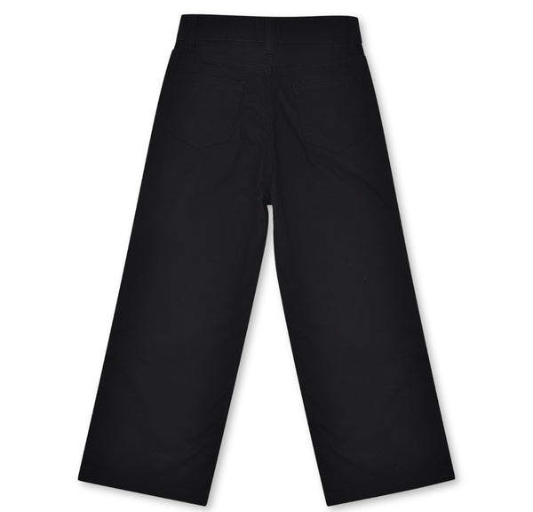 Boys Black Wide Leg Pants