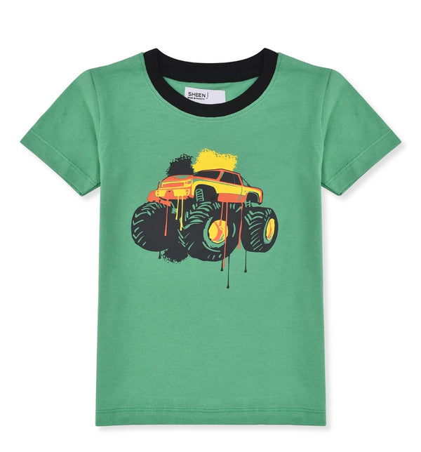 Boys Rally Truck Print T-Shirt