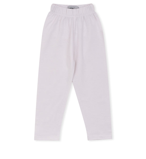 Girls White Basic Tights
