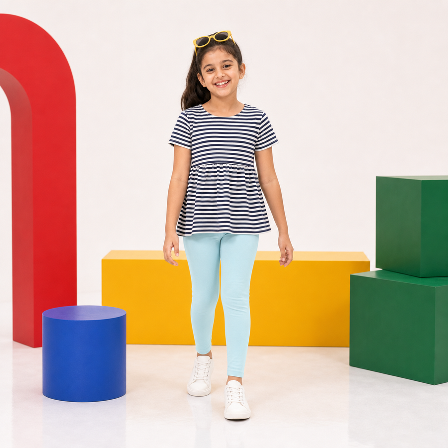 Girls Aqua Basic Tights