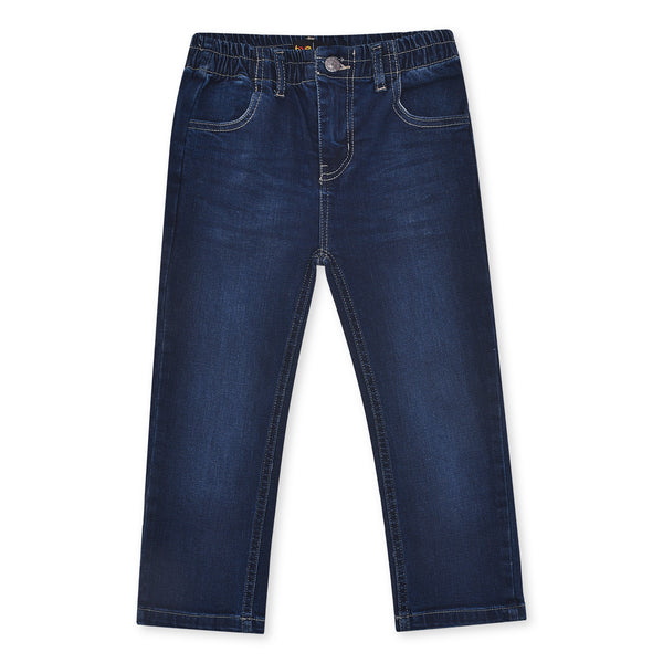 Boys Dark Blue Regular Jeans