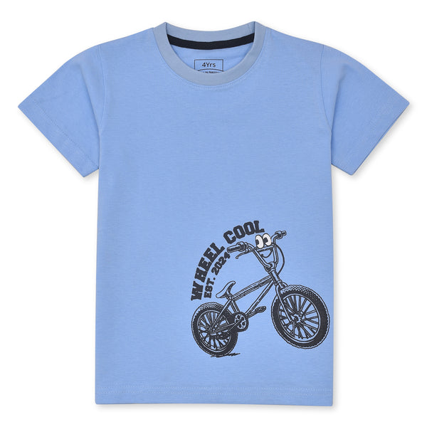 Boys Sky Blue Cycle T-Shirt