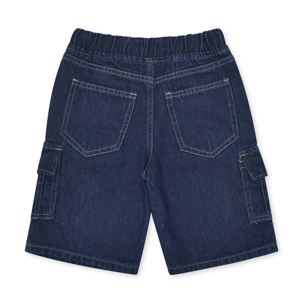 Boys Dark Blue Cargo Shorts