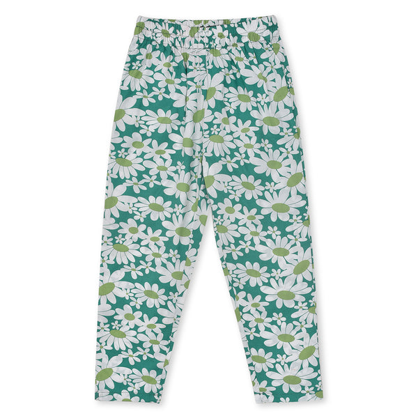 Girls Dark Green Woven Co-ord Set
